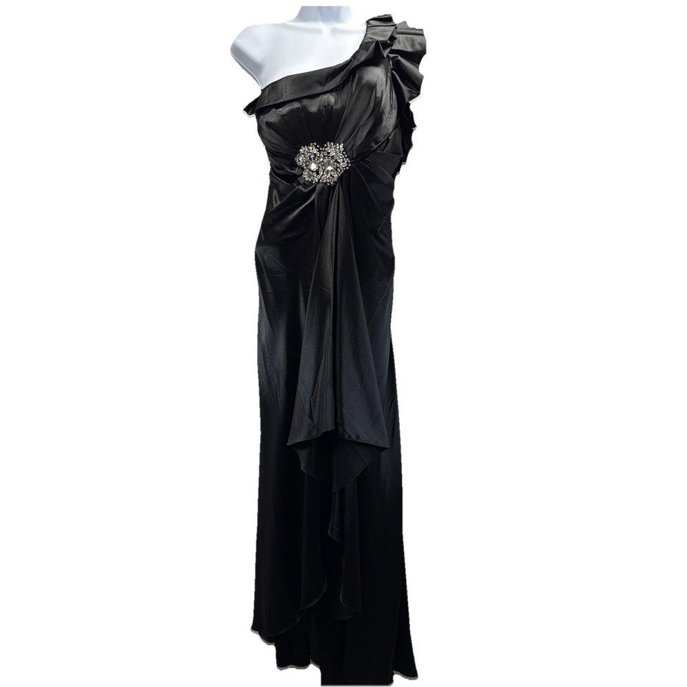 Milano Formals Prom Dress Sz XL Embellished Rhinestone Cluster Whimsigoth Fairy‎